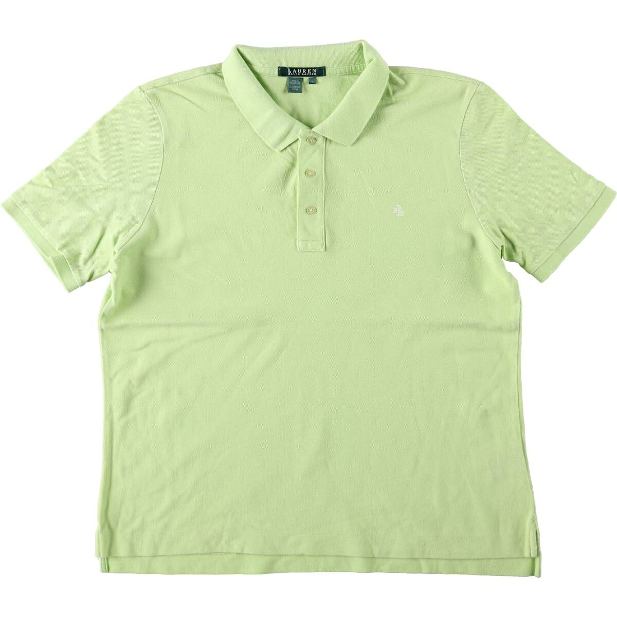 商品詳細 ブランド・Ralph Lauren・ラルフローレン・ 特徴・レギュラーカラー・半袖・ モデル/形状・LAUREN ローレン・半袖 ポロシャツ・ 素材・コットン:100%・ 色・グリーン系 黄緑・ 柄・無地・ワンポイント・ 生産国・フィリピン製・ 年代 サイズ・レディースL・表記サイズ:L・着丈:61cm・身幅:52.5cm・肩幅:41cm・袖丈:23cm・ コンディション・B・ カテゴリ・レディース・トップス・ポロシャツ・無地ポロシャツ・ 商品番号・eaa668411・ 取扱店・・ スタッフコメントRalph Lauren LAUREN ローレン 半袖 ポロシャツ / レディースL / 商品番号 eaa668411 USEDですので使用感などございますが、まだまだご愛用していただけます。 古着という事をご理解の上ご注文よろしくお願いします。※状態は当社独自の基準です。 着用感表記サイズ着丈身幅肩幅袖丈 レディースLL(※着用感、表記サイズは目安です。)61cm52.5cm41cm23cm ※測定値の若干の誤差はご了承下さい。サイズガイドはこちら ブランドRalph Laurenラルフローレン 特徴レギュラーカラー / 半袖モデル/形状LAUREN ローレン / 半袖 ポロシャツ素材コットン:100%色グリーン系 黄緑柄無地 / ワンポイント生産国フィリピン製年代-カテゴリ無地ポロシャツ商品番号eaa668411取扱店　　 ラルフローレンの他の商品を見る無地ポロシャツの他の商品を見る