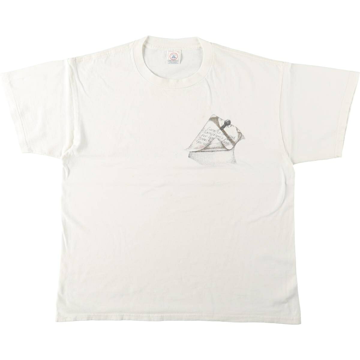 90s JESUS キリスト教 メッセージ 鬼フェード Tシャツ 宗教 クロス 90s
