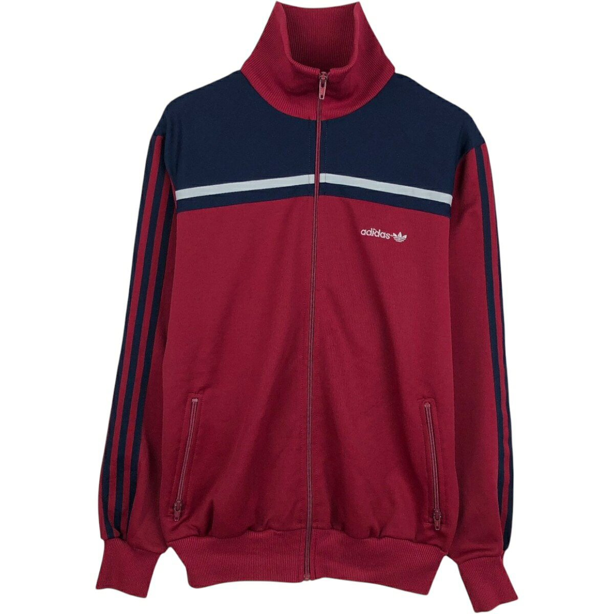 楽天市場】adidas トラックジャケット 古着（カラーワインレッド