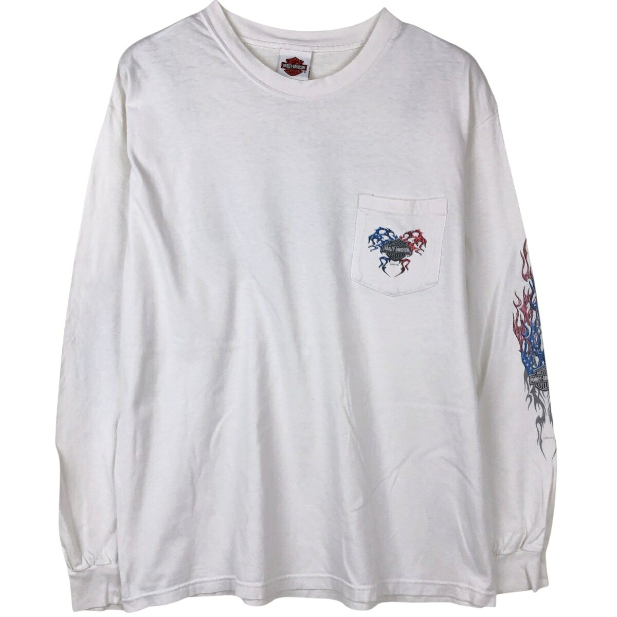 楽天市場】ハーレーダビッドソン ロンt（カラーホワイト）（Tシャツ