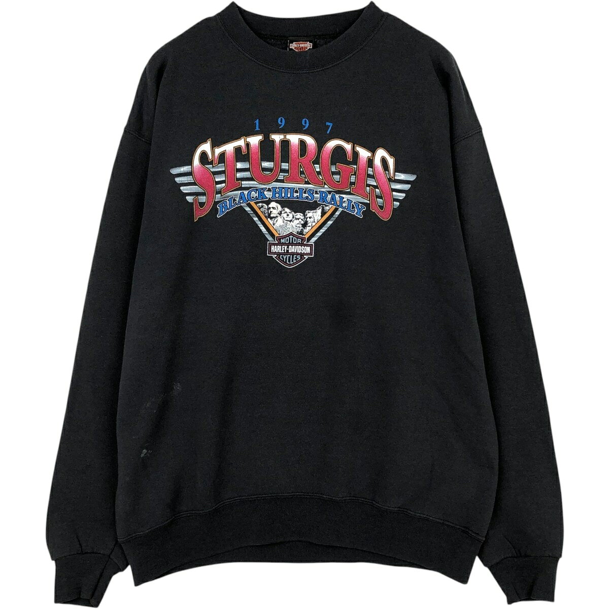 古着 90'S ハーレーダビッドソン Harley-Davidson 鷲柄 イーグル柄 アドバタイジング スウェットシャツ トレーナー USA製 メンズL相当 ヴィンテージ /eaa673894 【中古】 【260921】