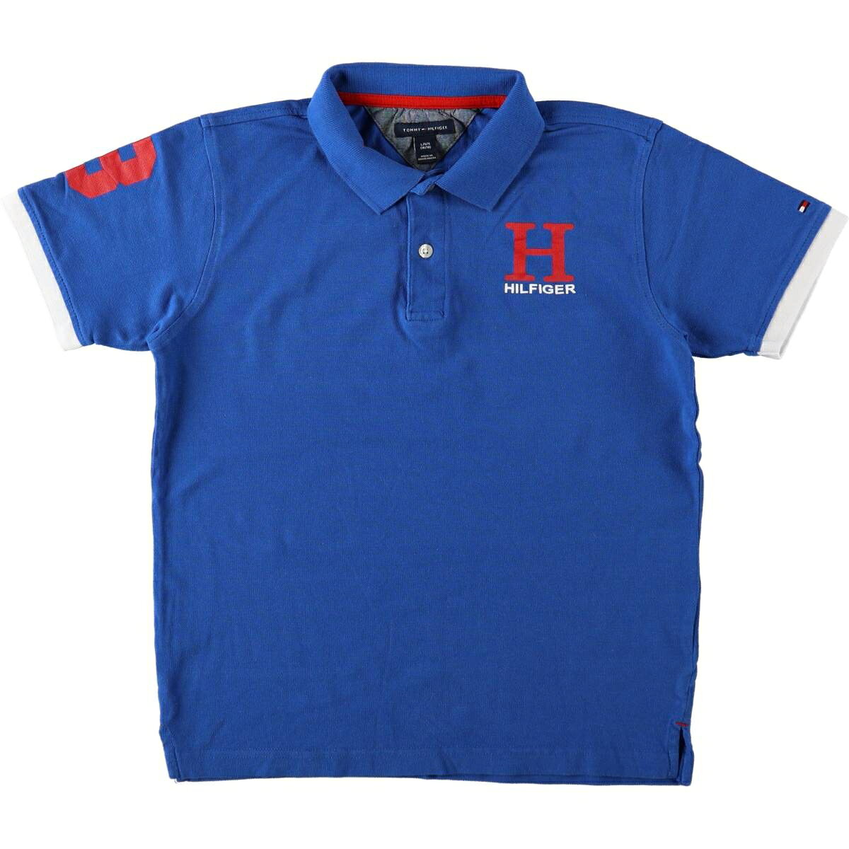 商品詳細 ブランド・TOMMY HILFIGER・トミーヒルフィガー・ 特徴・半袖・短丈 ショート丈・レギュラーカラー・ナンバリング・ モデル/形状・半袖 ポロシャツ・ 素材・コットン:100%・ 色・ブルー系 青色・ 柄・プリント・ロゴパッチ・ 生産国・バングラデシュ・ 年代 サイズ・表記サイズ:L/G/G・着丈:58cm・身幅:46.5cm・肩幅:37.5cm・袖丈:18.5cm・ コンディション・B・ カテゴリ・レディース・トップス・ポロシャツ・その他ポロシャツ・ 商品番号・eaa674990・ 取扱店・ネットショップ・ スタッフコメントTOMMY HILFIGER 半袖 ポロシャツ / 商品番号 eaa674990 USEDですので使用感などございますが、まだまだご愛用していただけます。 古着という事をご理解の上ご注文よろしくお願いします。※状態は当社独自の基準です。 着用感表記サイズ着丈身幅肩幅袖丈 レディースLL/G/G(※着用感、表記サイズは目安です。)58cm46.5cm37.5cm18.5cm ※測定値の若干の誤差はご了承下さい。サイズガイドはこちら ブランドTOMMY HILFIGERトミーヒルフィガー 特徴半袖 / 短丈 ショート丈 / レギュラーカラー / ナンバリング モデル/形状半袖 ポロシャツ 素材コットン:100% 色ブルー系 青色 柄プリント / ロゴパッチ 生産国バングラデシュ 年代- カテゴリその他ポロシャツ 商品番号eaa674990 取扱店ネットショップ 　　 トミーヒルフィガーの他の商品を見るその他ポロシャツの他の商品を見る