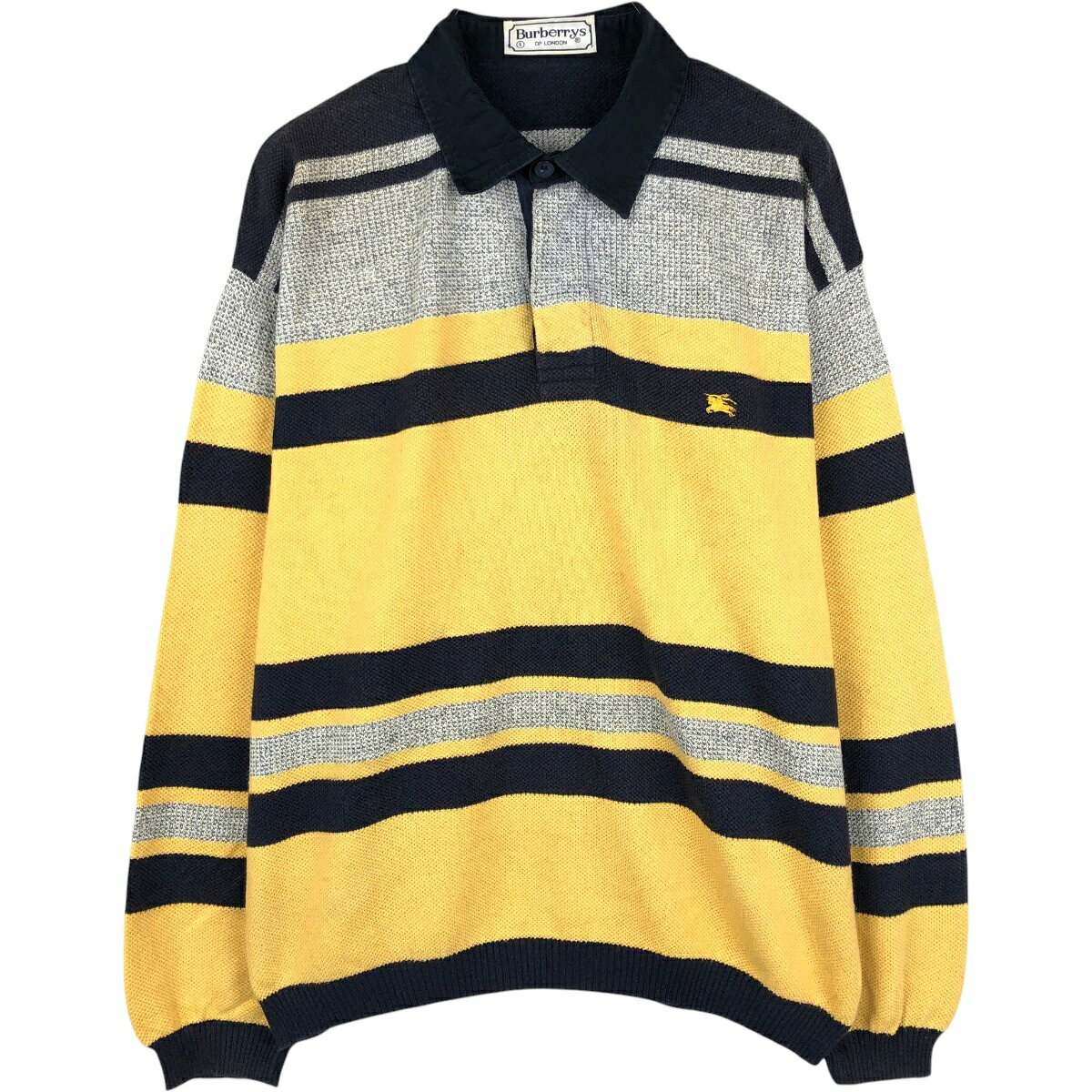 古着 バーバリー Burberry's ボーダー柄 ポロニットセーター メンズL相当 eaa678752 中古 261012 jam-ing-11608582 古着屋JAM パッケージ画像