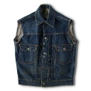 古着 50'S リーバイス Levi's 507XX セカンド 2nd カットオフ デニムベスト メンズS ヴィンテージ /eva000772 【中古】【N24...