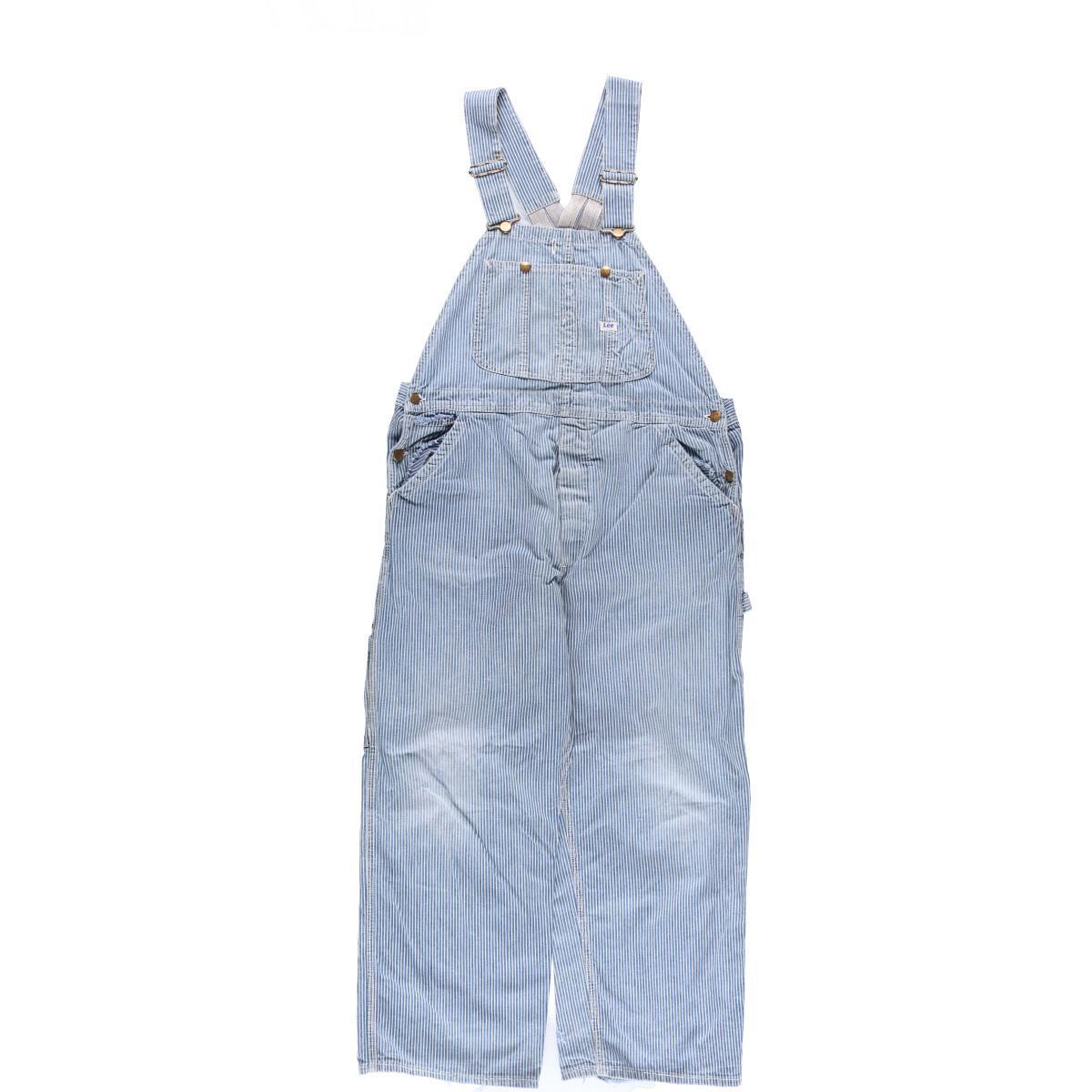 古着 50年代 リー Lee ヒッコリーストライプ オーバーオール メンズw41 ヴィンテージ /eva001956 【中古】【N2301】 【221110】 【SS2306】