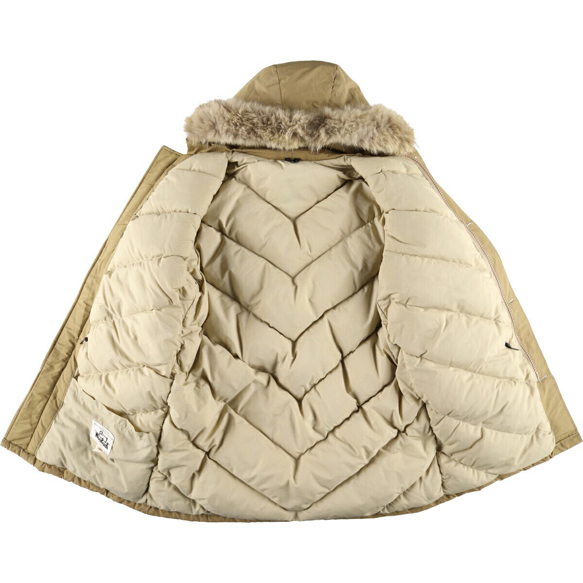 古着 70'S ウールリッチ WOOLRICH 白タグ ARCTIC PARKA アークティックパーカー グースダウンパーカー メンズL相当 ヴィンテージ /eva003418 【中古】 【241207】 【N2412】