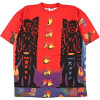 古着 90'S AN INCREDIBLE T-SHIRT Santana サンタナ バンドTシャツ バンT 総柄 メンズXL /evb000846 【中古】【V2308】 【230813】