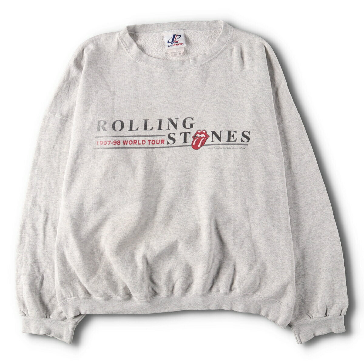 古着 90 039 S LOGO ATHLETIC THE ROLLING STONES ザローリングストーンズ 1997-98 WORLD TOUR バンド スウェットシャツ トレーナー USA製 メンズXXL ヴィンテージ /evb002991 【中古】【V2312】 【231120】