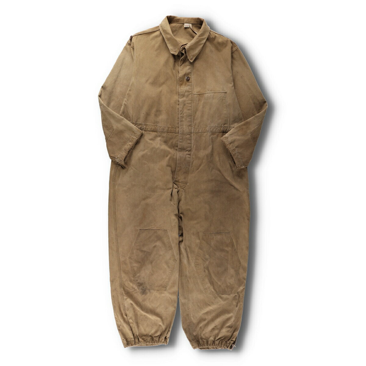 古着 40'S 東ドイツ軍実品 メカニックスーツ ミリタリー 長袖 オールインワン つなぎ m48 メンズM ヴィンテージ /evb003006 【中古】【N2401】 【231122】 【SS2406】