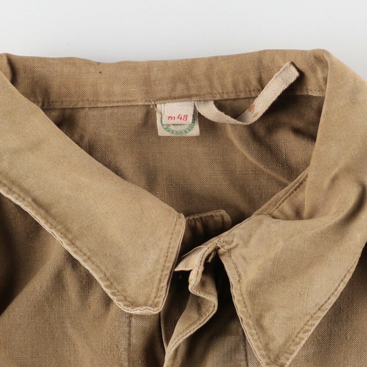 古着 40'S 東ドイツ軍実品 メカニックスーツ ミリタリー 長袖 オールインワン つなぎ m48 メンズM ヴィンテージ /evb003006 【中古】【N2401】 【231122】 【SS2406】