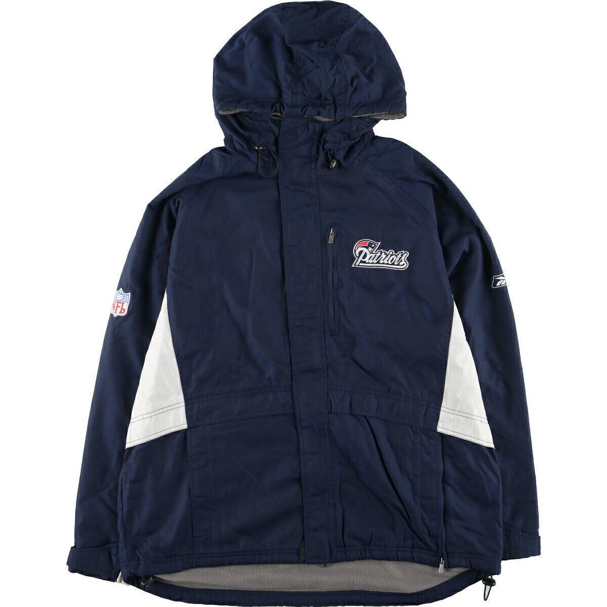 古着 リーボック Reebok NFL NEW ENGLAND PATRIOTS ニューイングランドペイトリオッツ バック刺繍 ナイロンパーカー メンズM /evb003057 【中古】 【231217】 【SS2506_10】