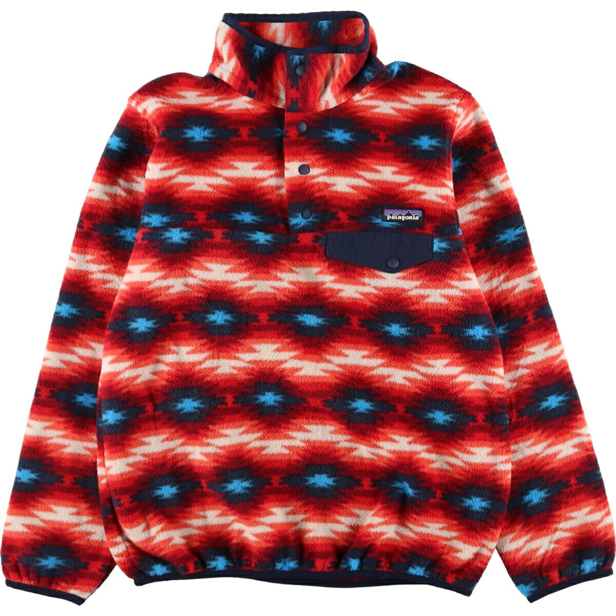 古着 15年製 パタゴニア Patagonia 総柄 シンチラスナップT STY25455FA15 フリースプルオーバー レディースM /evb003074 【中古】 【231216】【エルル】 【SS2506_10】