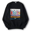 古着 90 039 S ジャージーズ Jerzees KEITH HARING キースへリング AIDS DANCE A-THON プリントスウェットシャツ トレーナー USA製 メンズL ヴィンテージ /evb003247 【中古】【V2312】 【231129】