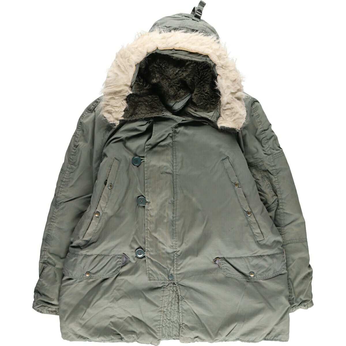 古着 85年納品 米軍実品 N-3B ミリタリー フライトジャケット USA製 LARGE メンズL ヴィンテージ /evb003346 【中古】 【240127】 ss2503_10