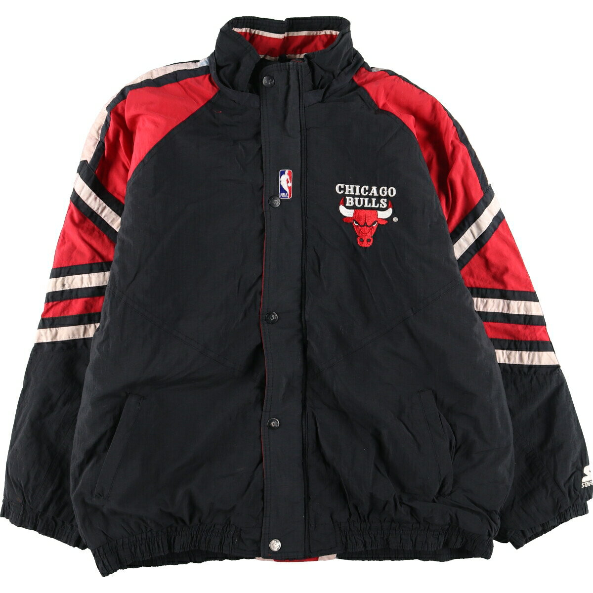 古着 訳あり特価 90 039 S スターター Starter NBA CHICAGO BULLS シカゴブルズ バックロゴ 中綿ジャケット パファージャケット メンズXXL ヴィンテージ /evb003813 【中古】 【240127】