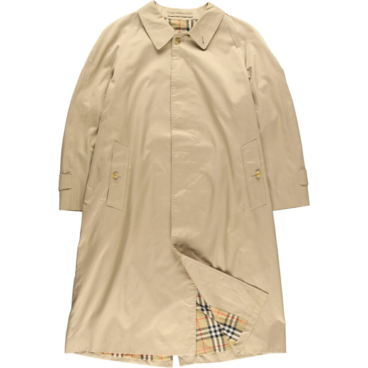 古着 80'S バーバリー Burberry's ステンカラーコート バルマカーンコート 英国製 メンズXL ヴィンテージ /evb004912 【中古】 【240228】