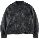 古着 ハーレーダビッドソン Harley-Davidson シングルライダースジャケット USA製 メンズXXL ヴィンテージ /evb005059 【中古】 【240330】