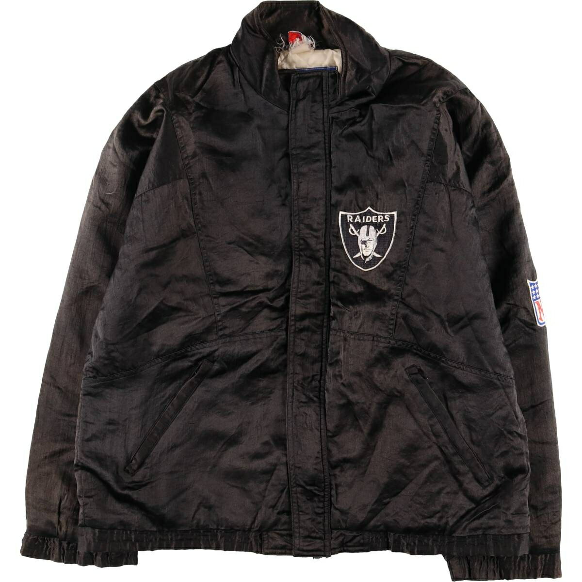 古着 90'S APEX ONE NFL LOS ANGELS RAIDERS ロサンゼルスレイダーズ ナイロンジャケット メンズXL相当 ヴィンテージ /evb005668 【中古】 【250310】