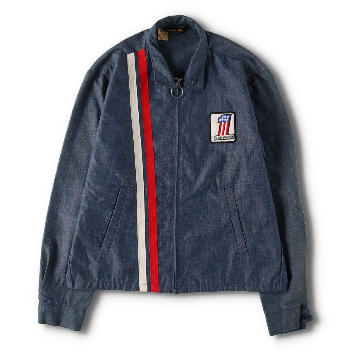楽天市場】レーシングジャケット 古着(カラーブルー)(メンズ 楽天市場】レーシングジャケット 古着(カラーブルー)(メンズ