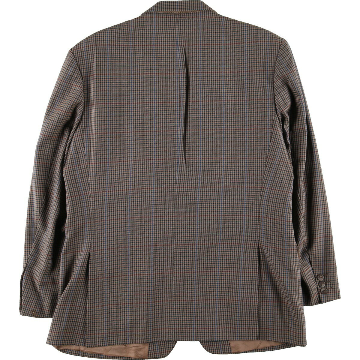 古着 PIERRE BALMAIN チェック柄 テーラードジャケット メンズL相当 2B 2つボタン /evb006273 【中古】 【240831】 ss2503_30