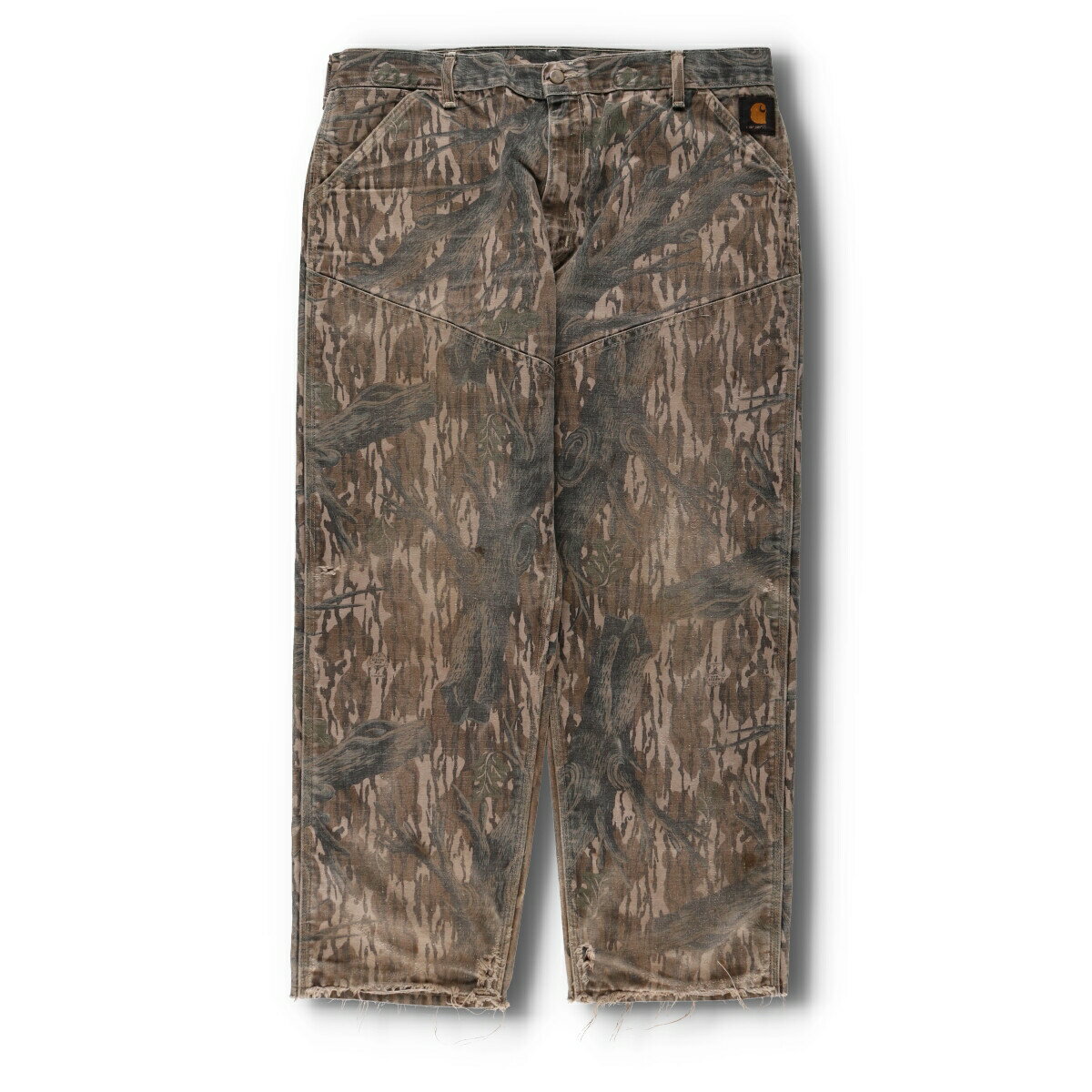 古着 ビッグサイズ 80'S カーハート Carhartt 迷彩柄 リアルツリーカモ ダブルニー ダックワークパンツ USA製 メンズw40相当 ヴィンテージ /evb006308 【中古】 【240909】 【Y-V2409】