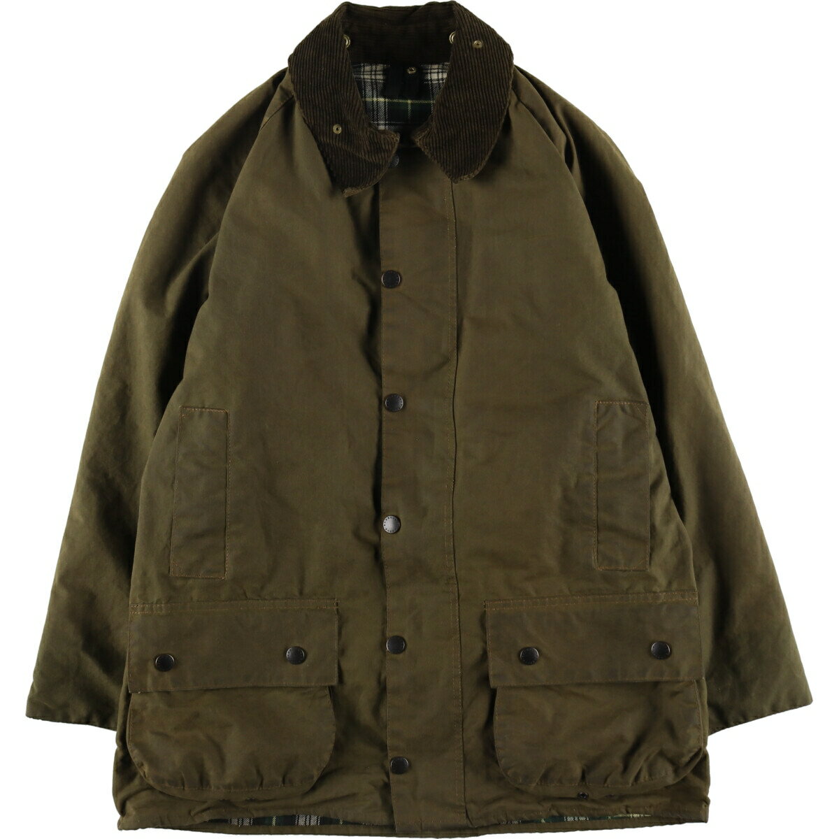 古着 90'S バブアー Barbour MOORLAND ムーアランド 旧3ワラント ワックスコットン オイルドジャケット 英国製 C40 メンズM相当 ヴィンテージ /evb007722 【中古】 【241016】 【K2411-200pt】 ss2503_30