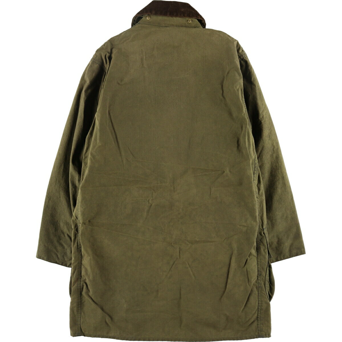 古着 80'S バブアー Barbour BORDER ボーダー 2ワラント ワックスコットン オイルドジャケット 英国製 36in メンズS相当 ヴィンテージ /evb007829 【中古】 【241104】 ss2503_30