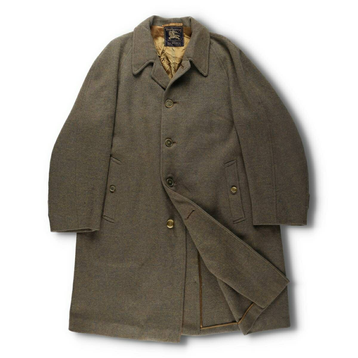 古着 ~60'S バーバリー Burberry's GENTREE NEW YORK ステンカラーコート バルマカーンコート 英国製 メンズXL相当 /evb008620 【中古】 【241206】 【N2412】