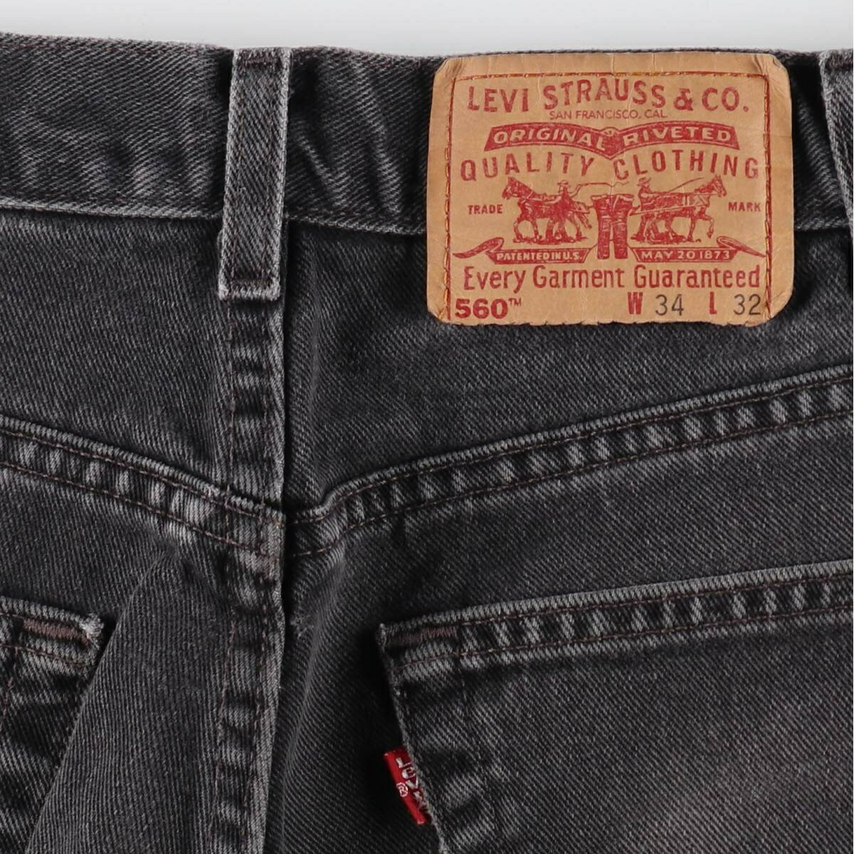 古着 00'S リーバイス Levi's 560 LOOSE FIT TAPERED LEG ブラックデニム テーパードデニムパンツ USA製 メンズw34相当 /evb008985 【中古】 【241120】