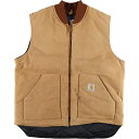 古着 90'S カーハート Carhartt クラシックベスト ダックベスト USA製 メンズXL相当 ヴィンテージ /evb009554 【中古】 【2502...