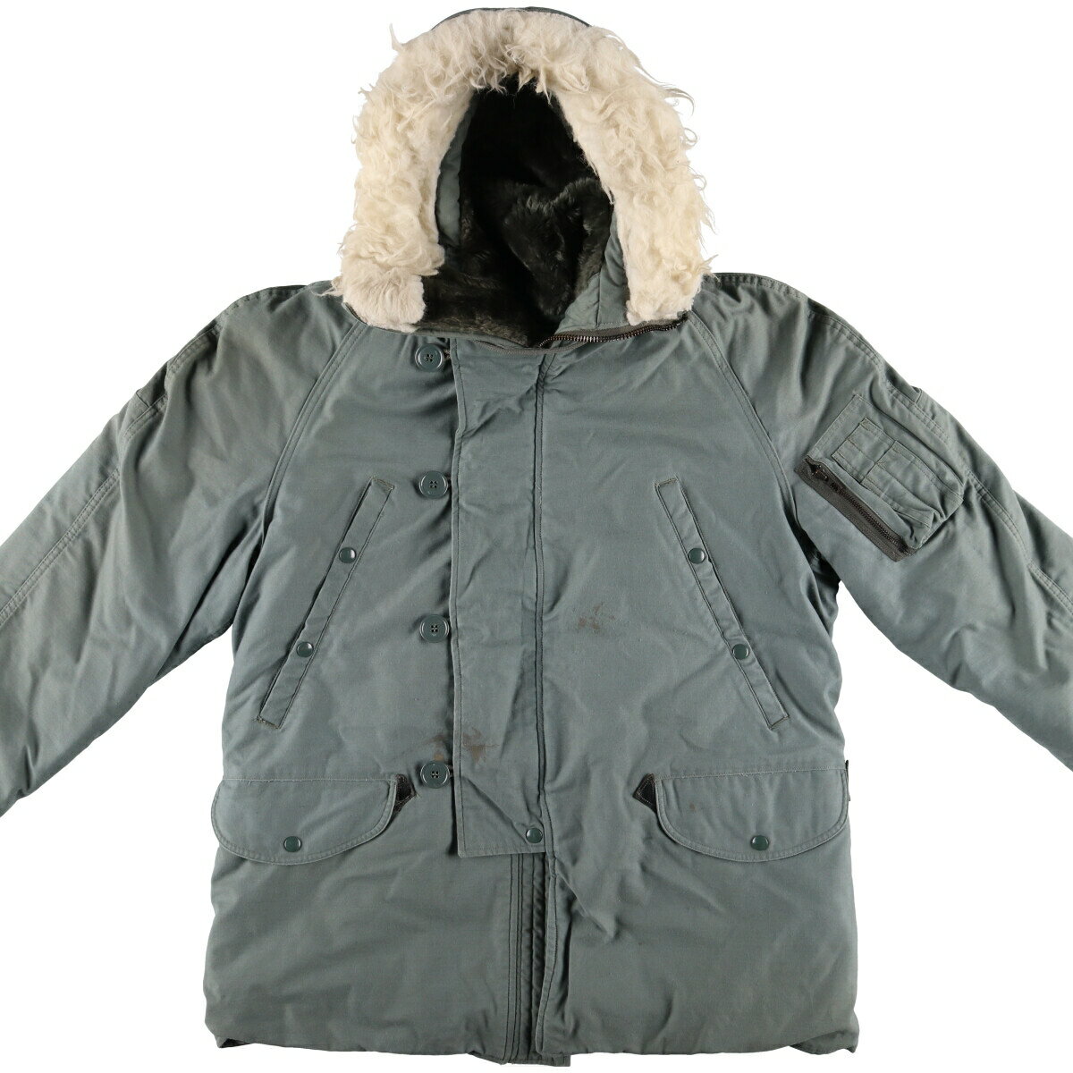 古着 90'S 米軍実品 N-3B ミリタリー フライトジャケット USA製 MEDIUM メンズM相当 ヴィンテージ /evb009575 【中古】 【250125】