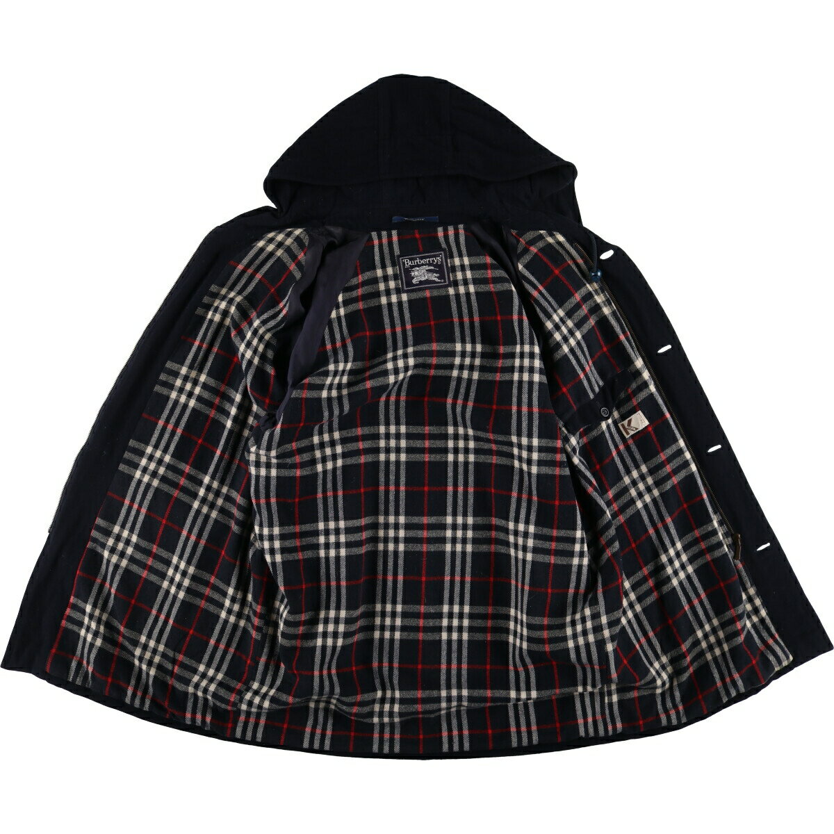 古着 バーバリー Burberry's フード付き ウールハーフコート メンズL相当 /evb009724 【中古】 【250212】