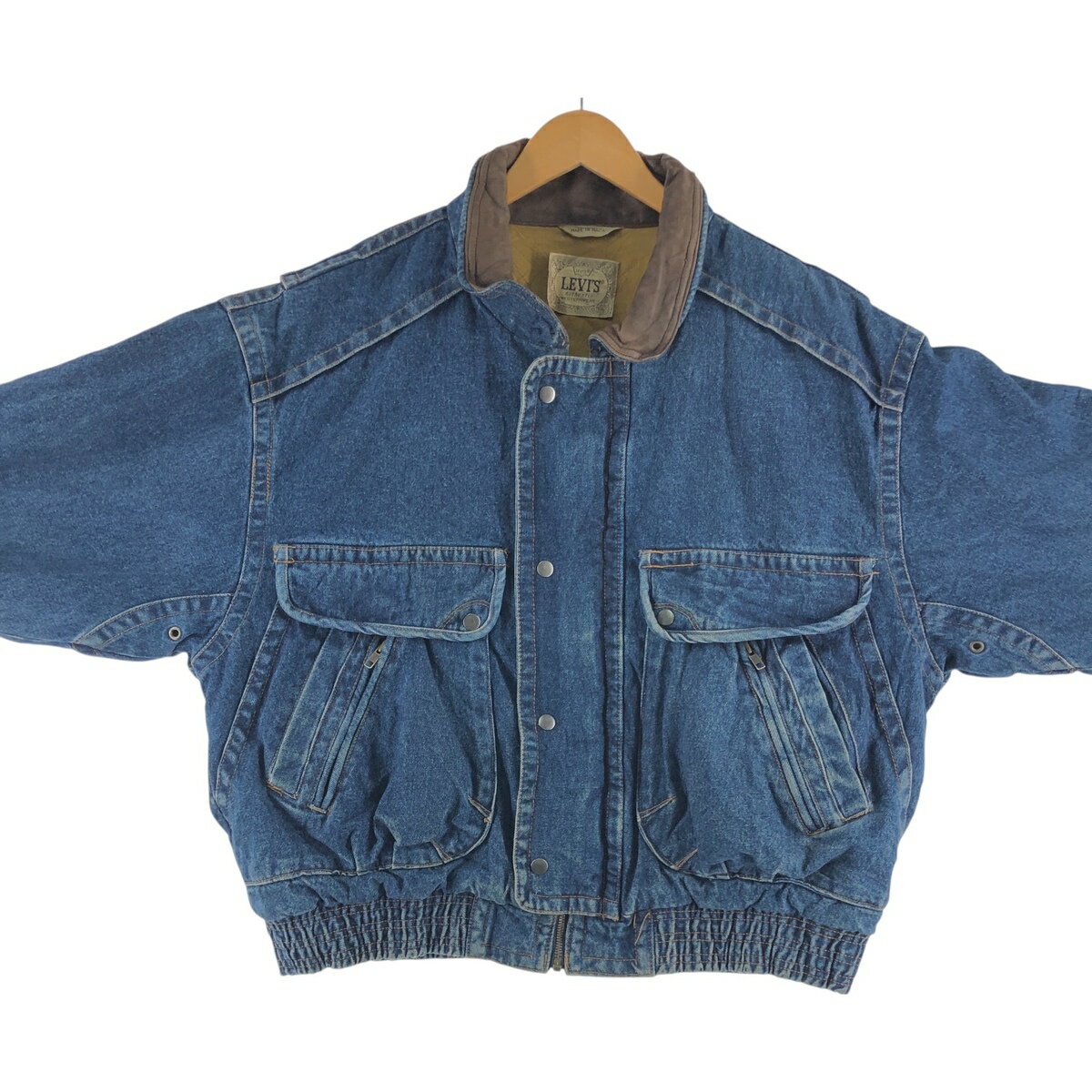 古着 80~90'S リーバイス Levi's 中綿入り デニムジャケット メンズXXL相当 ヴィンテージ /evb009911 【中古】 【250207】