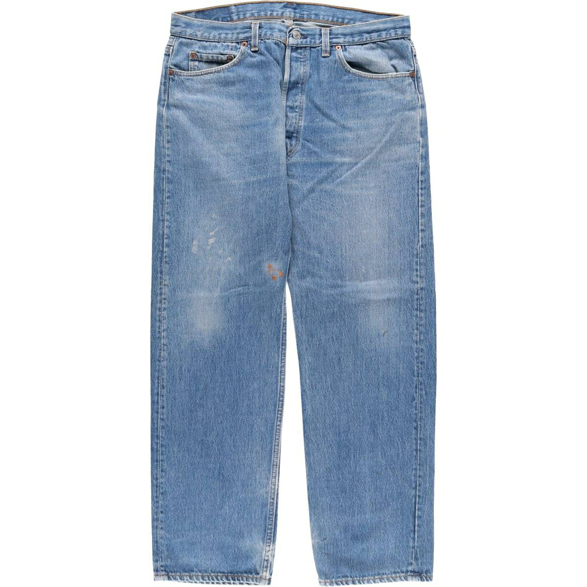 古着 90'S リーバイス Levi's 501 ストレートデニムパンツ USA製 メンズw35相当 ヴィンテージ /evb009954 【中古】 【250215】 【ss2601_10】 ブルー系 春夏秋冬