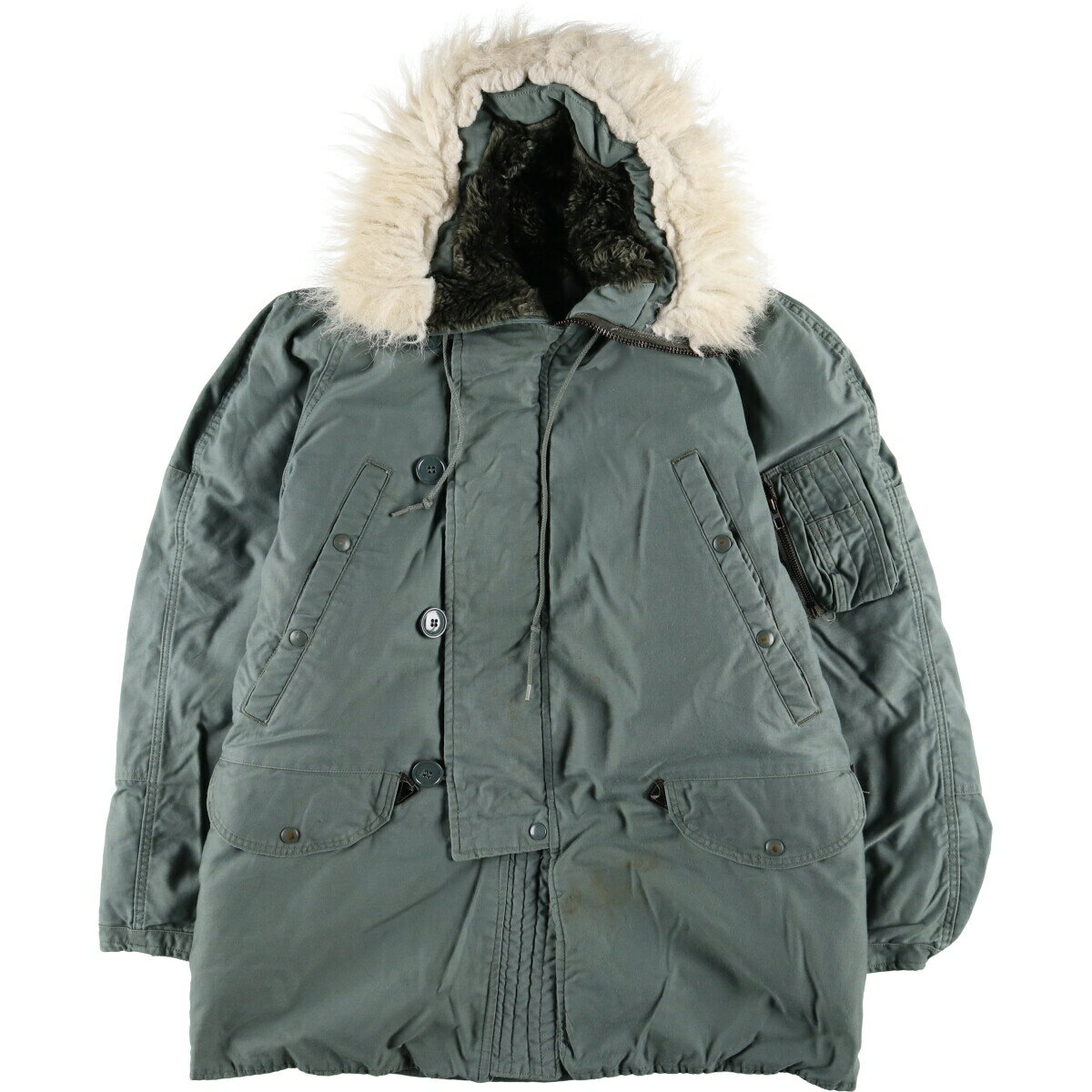 古着 90'S 米軍実品 N-3B ミリタリー フライトジャケット USA製 SMALL メンズS相当 ヴィンテージ /evb010176 【中古】 【250228】