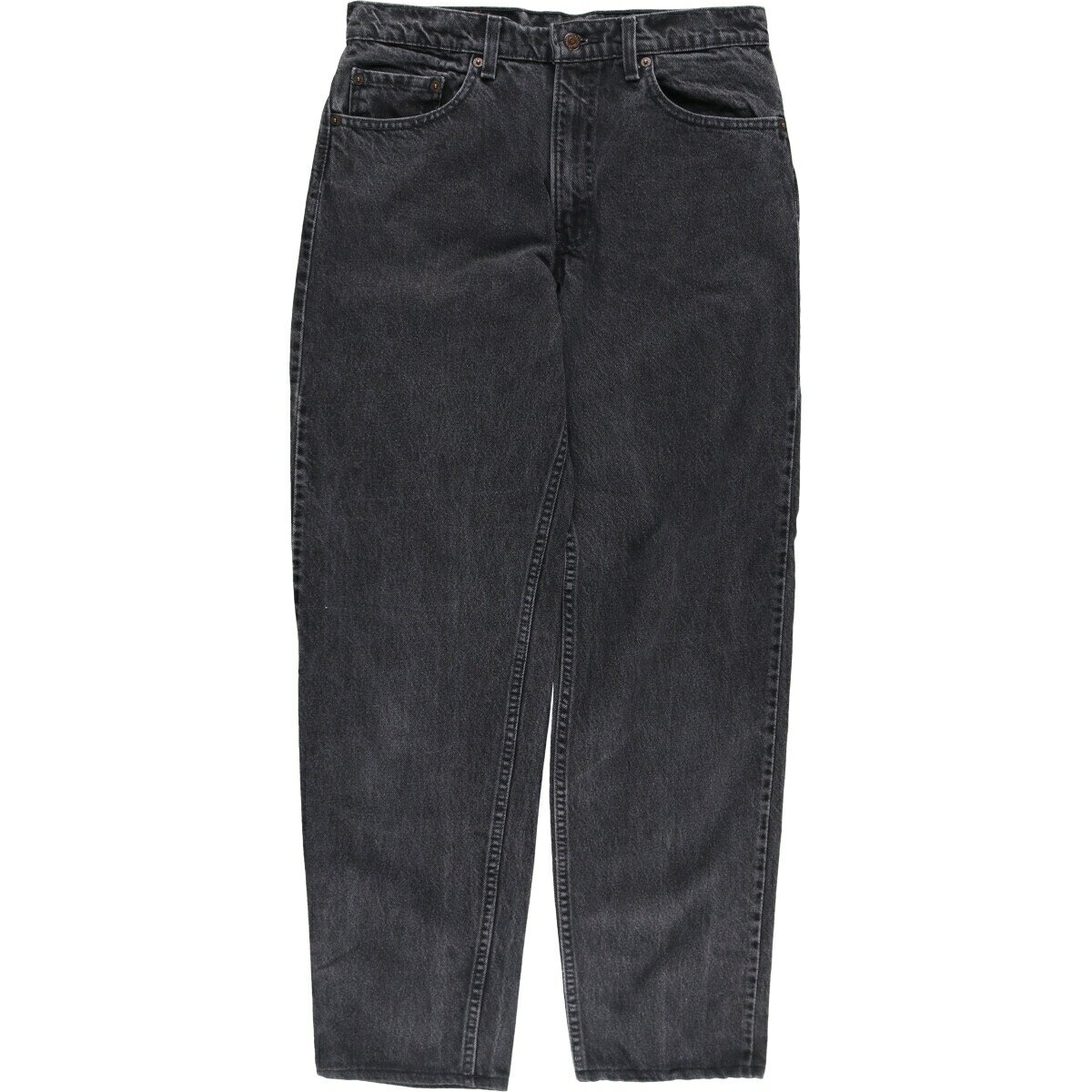 古着 90'S リーバイス Levi's 550 ブラックデニム テーパードデニムパンツ USA製 メンズw32相当 ヴィンテージ /evb010614 【中古】 【250320】 【ss2601_10】 ブラック系 春夏秋冬