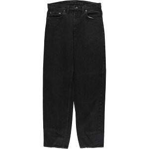 古着 90'S リーバイス Levi's 550 TAPERED LEG RELAXED FIT ブラックデニム テーパードデニムパンツ USA製 メンズw34相当 ヴィンテージ /evb010705 【中古】 【250319】 【SS2509_10】