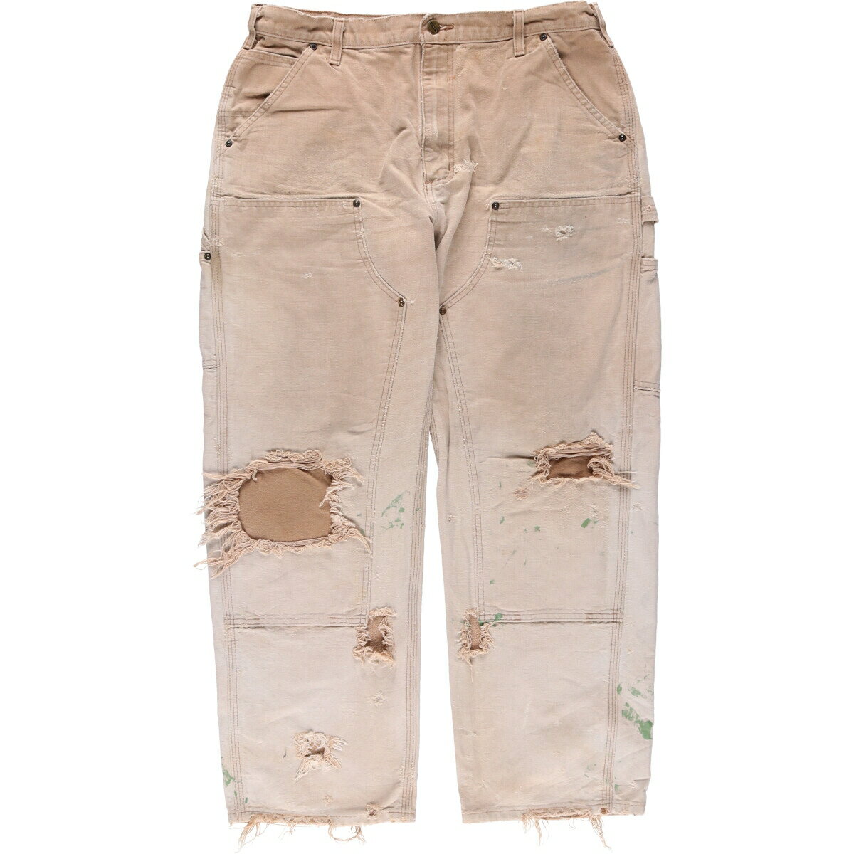 古着 カーハート Carhartt Original Dungaree Fit ペイント ダブルニー ダックペインターパンツ メンズw35相当 /evb010819 【中古】 【250329】