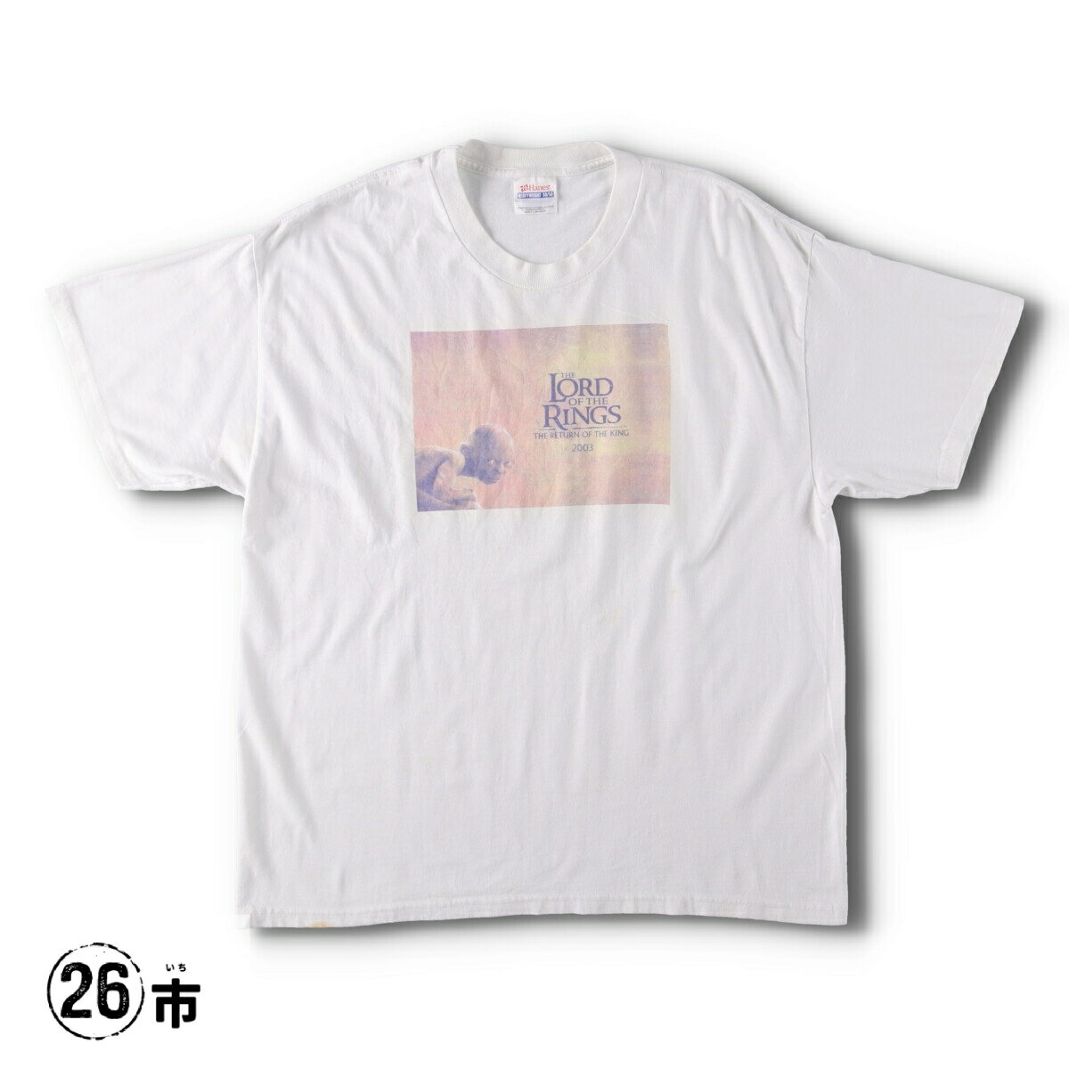 樂天商城 - 古着 00'S ヘインズ Hanes LORD OF THE RINGS ロード オブ ザ リング 映画 ムービーTシャツ メンズL相当 /evb010902 【中古】 【250609】【V2506】 【SS2603_10】 ホワイト系 春夏秋