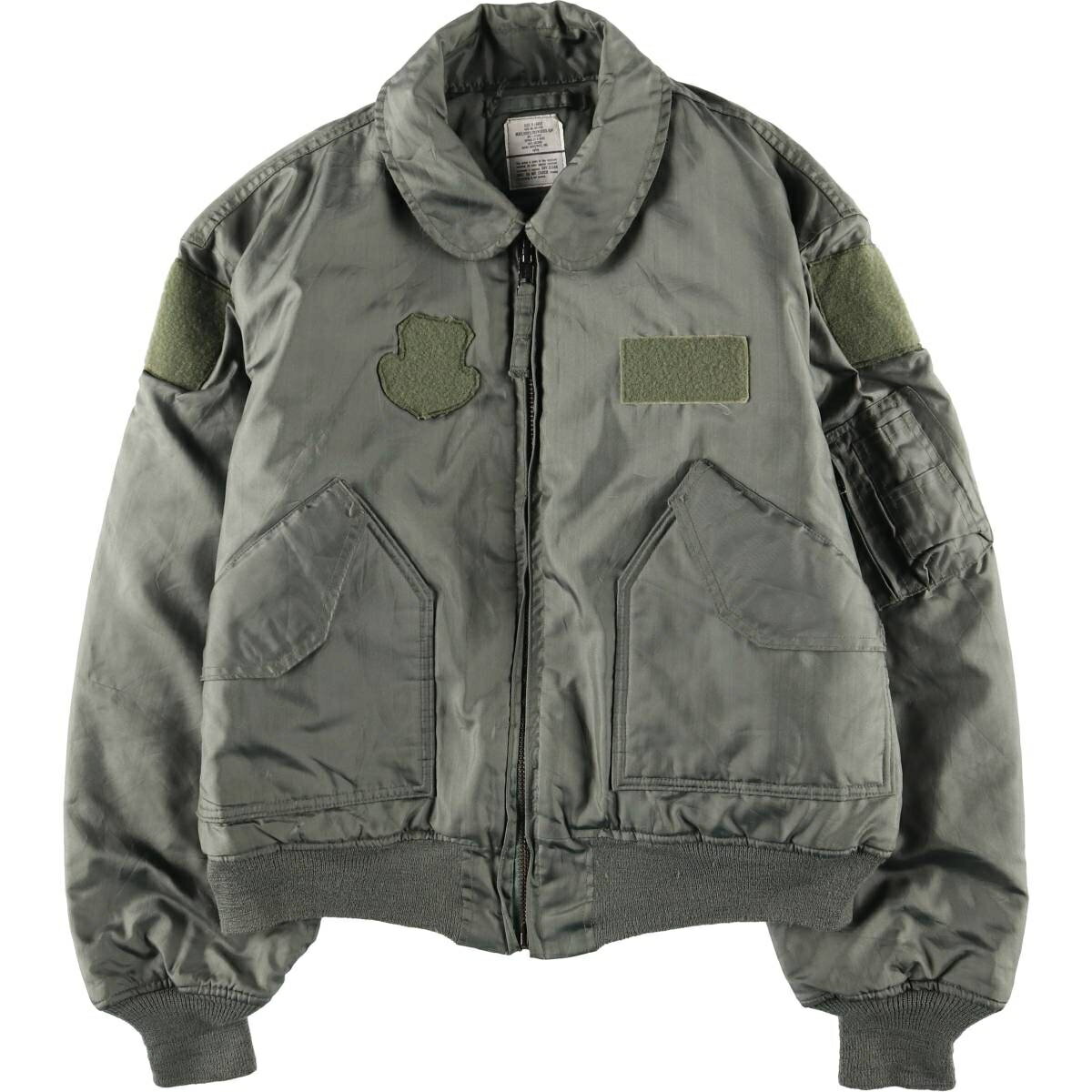 Rakuten - 古着 米軍実品 アルファ ALPHA CWU-45/Pタイプ 中綿入り ミリタリー フライトジャケット メンズXL相当 /evb029934 【中古】 【260313】 シルバー系 春秋冬