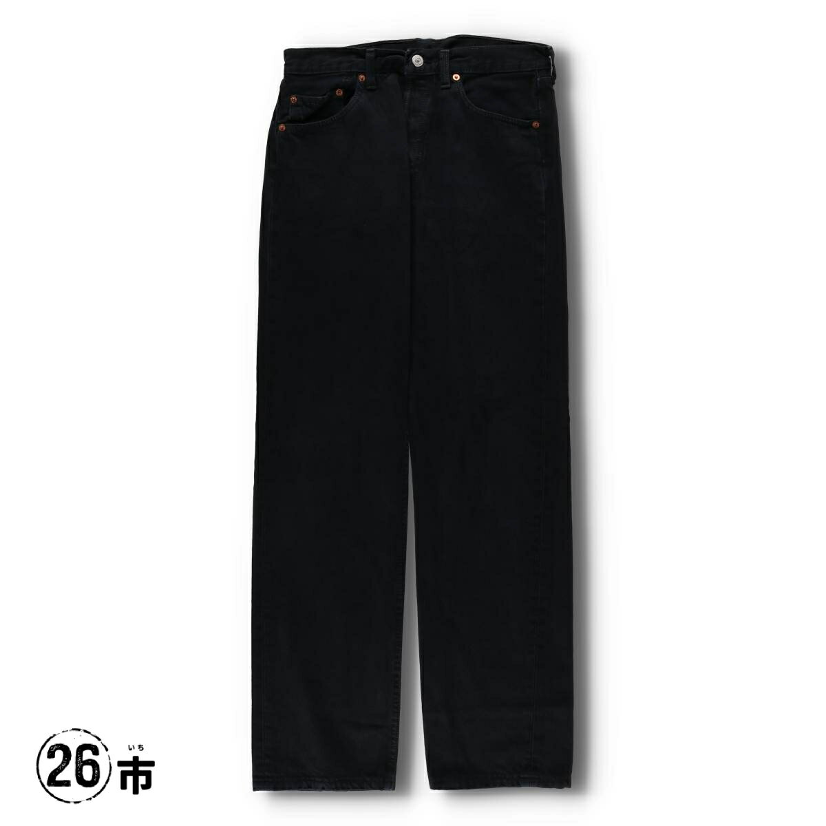 樂天商城 - 古着 90'S リーバイス Levi's 501-0165 ブラックデニム ストレートデニムパンツ 英国製 メンズw30相当 ヴィンテージ /evb030396 【中古】 【251113】 【V2511】 ブラック系 春夏秋冬