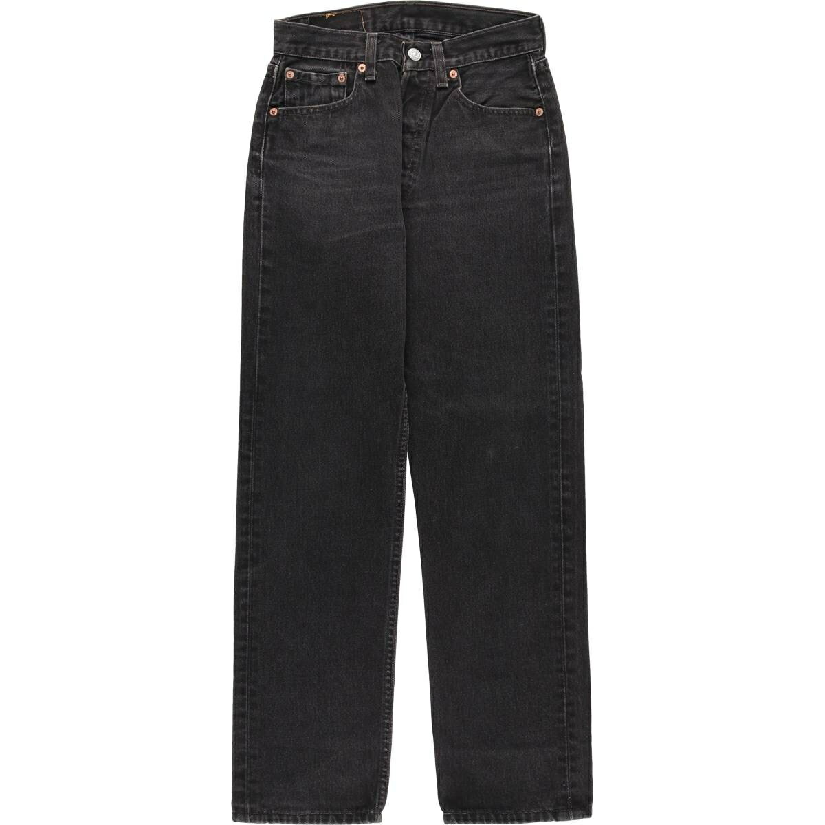 古着 90'S リーバイス Levi's 6501-0660 ブラックデニム ストレートデニムパンツ USA製 レディースM(w26)相当 ヴィンテージ /evb030408 【中古】 【260202】 【Elulu/エルル】