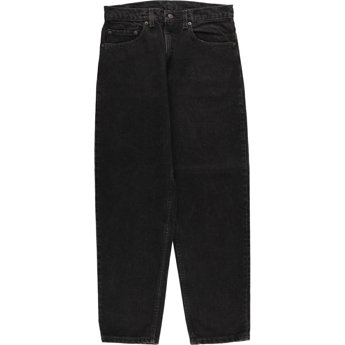 樂天商城 - 古着 90'S リーバイス Levi's 550-0260 RELAXED FIT TAPERED LEG ブラックデニム テーパードデニムパンツ USA製 メンズw31相当 ヴィンテージ /evb030494 【中古】 【260125】 ブラック系 春夏秋冬