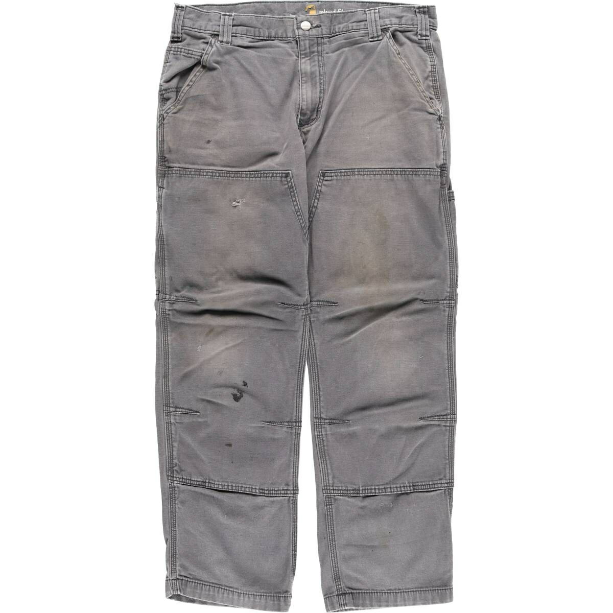 楽天市場】carhartt ダブルニー グレーの通販