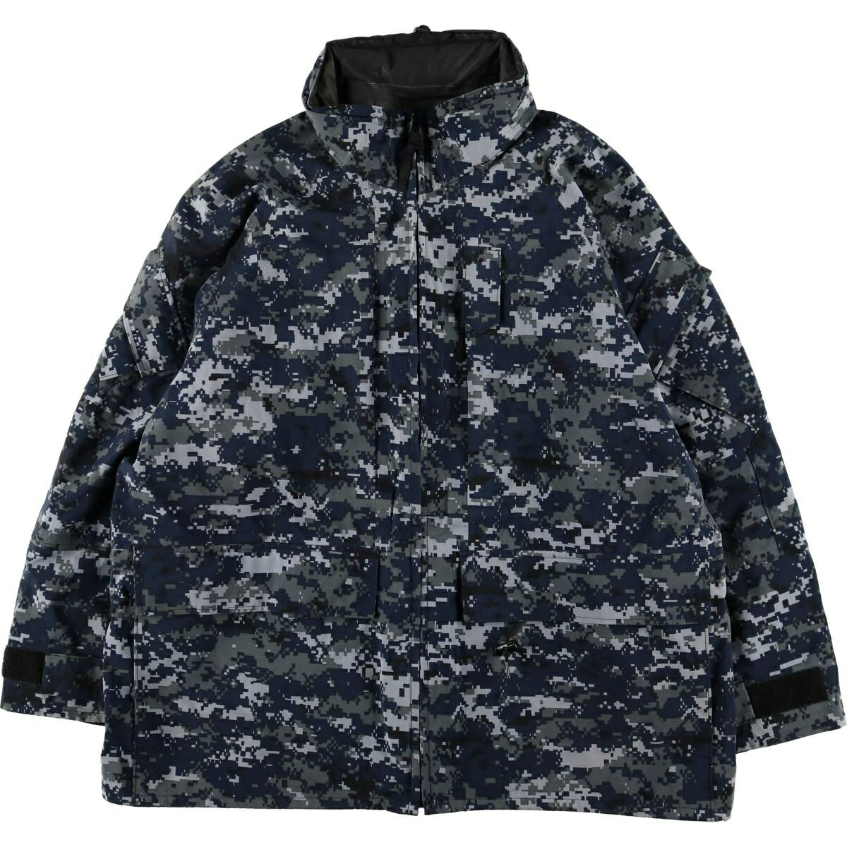 Other - 古着 00'S 米軍実品 迷彩柄 NWU デジタルカモ ミリタリー ゴアテックスパーカー USA製 X-LARGE-REGULAR メンズXL相当 /evb031479 【中古】 【251107】 【SS2603_10】 ネイビー系 春秋冬