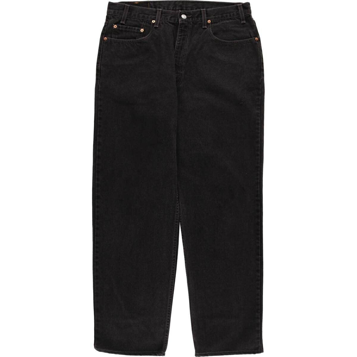 樂天商城 - 古着 90'S リーバイス Levi's 550 RELAXED FIT ブラックデニム テーパードデニムパンツ USA製 メンズw36相当 ヴィンテージ /evb031703 【中古】 【250923】 【ss2601_10】 ブラック系 春夏秋冬