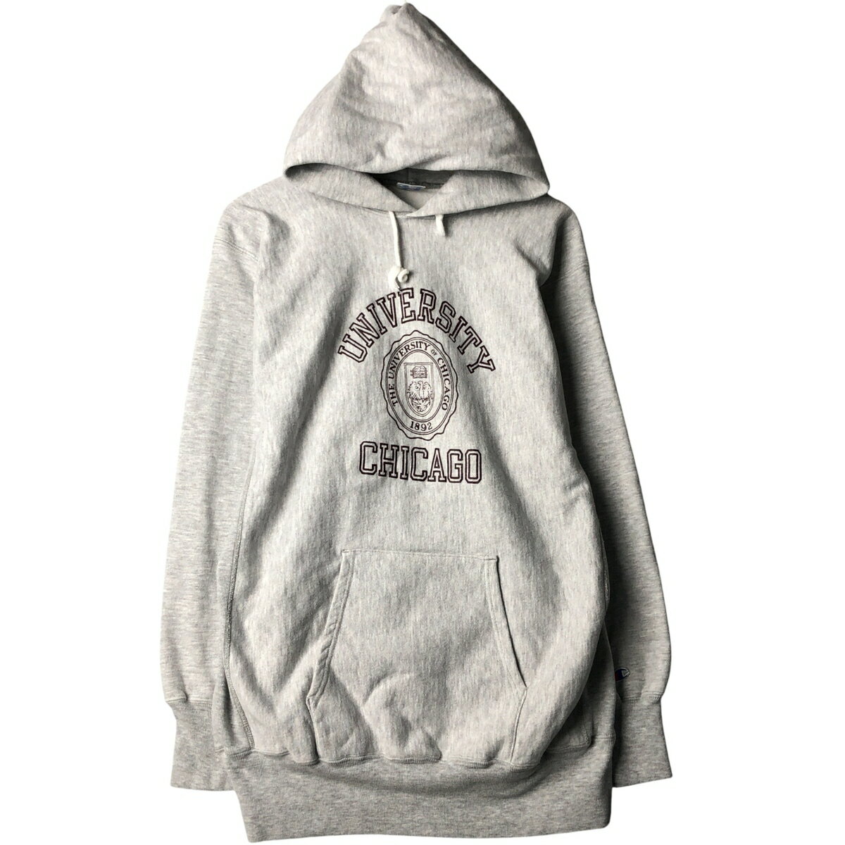 古着 90'S チャンピオン Champion REVERSE WEAVE リバースウィーブ 刺繍タグ 3連プリント カレッジ スウェットプルオーバーパーカー USA製 メンズXXL相当 ヴィンテージ /evb031947 【中古】 【251103】