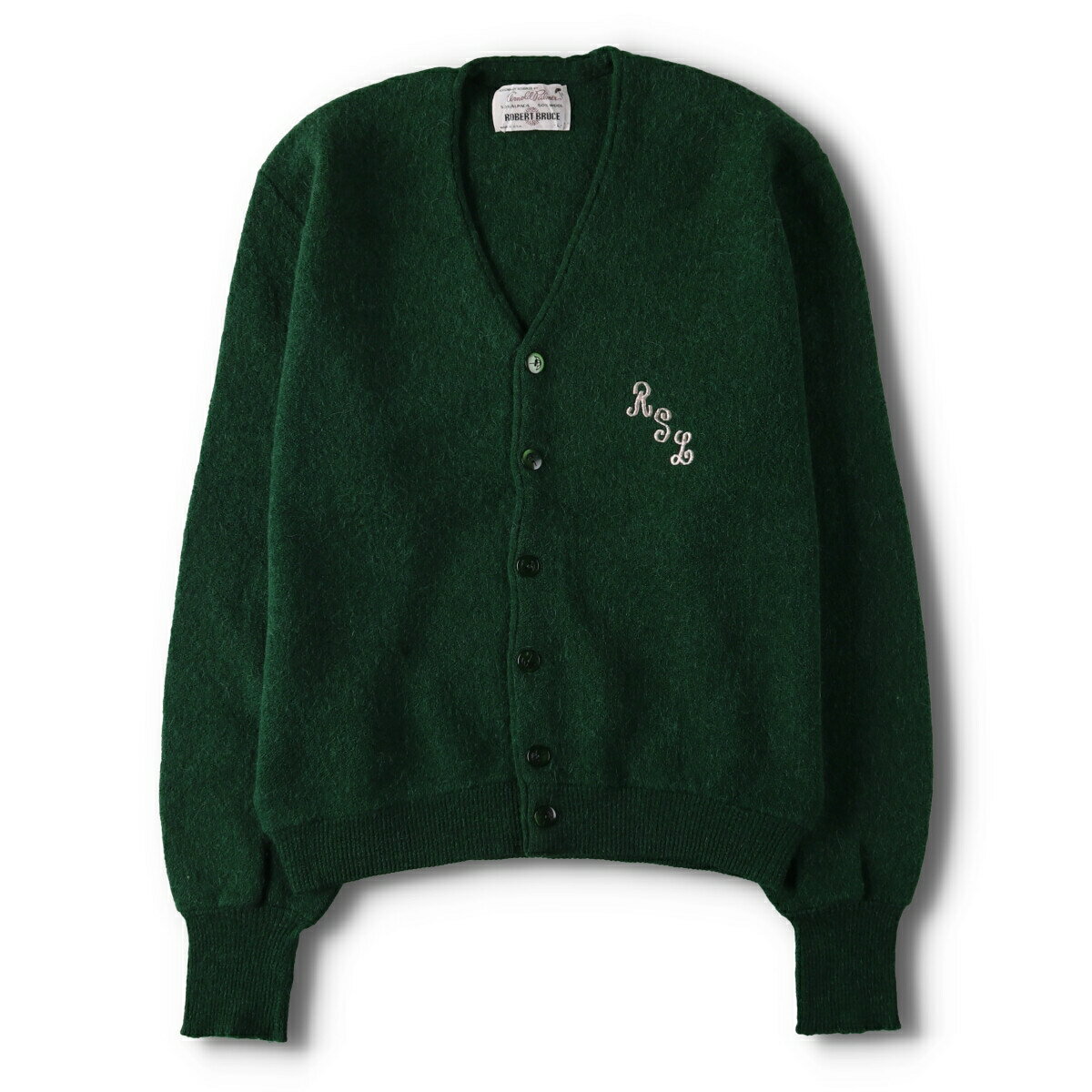 古着 60~70'S アーノルドパーマー ARNOLD PALMER ウール×アルパカニットカーディガン USA製 メンズL相..