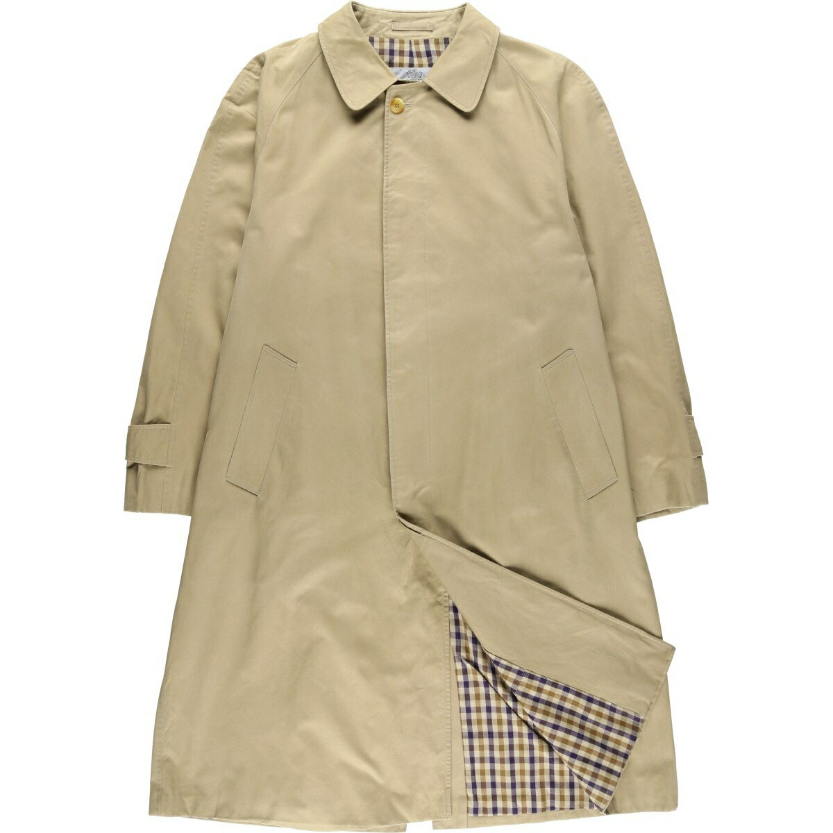 Rakuten - 古着 アクアスキュータム Aquascutum ステンカラーコート バルマカーンコート カナダ製 メンズXL相当 /evb032428 【中古】 【260202】 【DL2603-BS】 ベージュ系 春秋冬