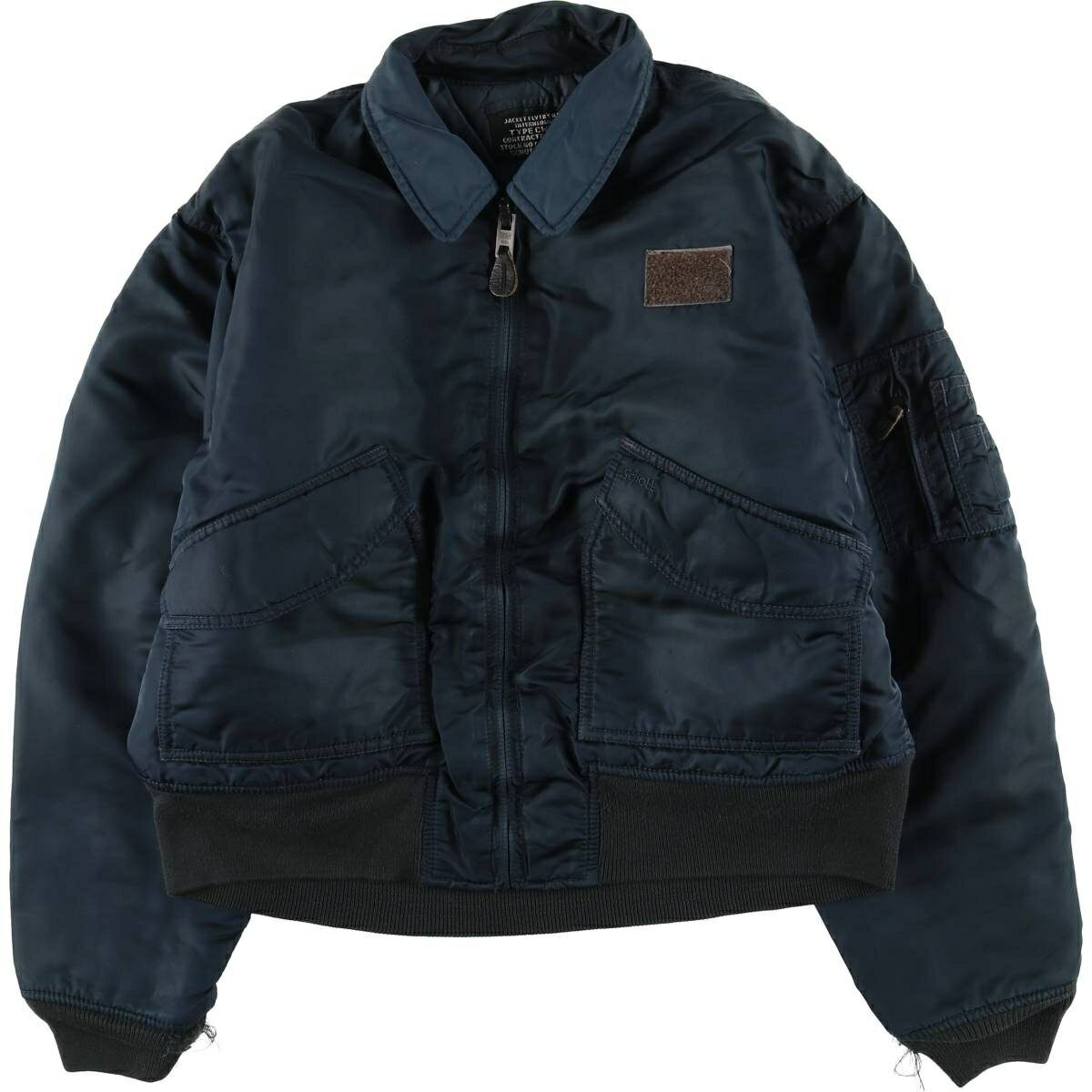Rakuten - 古着 民間品 ショット SCHOTT CWU-Rタイプ 中綿入り ミリタリー フライトジャケット メンズM相当 /evb032456 【中古】 【260211】 ネイビー系 春秋冬